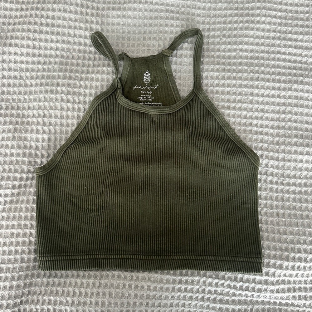 Happiness Runs crop tank